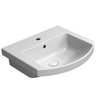 Photo: NORM ceramic washbasin curved 51x45cm, white ExtraGlaze