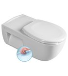 Photo: HANDICAP závěsná WC mísa prodloužená, Rimless, 37x70 cm, bílá