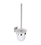 Photo: INSIA wall-hung toilet brush, frosted glass, chrome