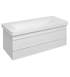 Photo: SITIA umývadlová skrinka 101,4x50x44,2cm, 2x zásuvka, biela matná