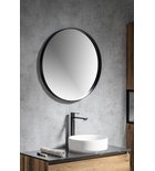 Photo: NOTION Framed Mirror, round, ø 60cm, black matt