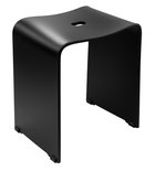Photo: TRENDY kúpeľňová stolička 40x48x27,5cm, čierna mat