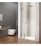 Photo: LORO Shower Door with fixed part 1000 mm, clear glass