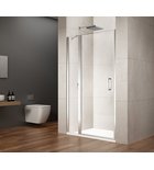 Photo: LORO Shower Door with fixed part 1200 mm, clear glass