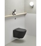 Photo: MODO wall hung toilet, Swirlflush, 37x52cm, black dual-matt