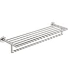 Photo: X-STEEL towel shelf with rail, stainless steel matt