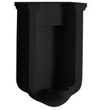 Photo: WALDORF Urinal 44x72cm, inkl. Siphon und Befestigungsset, schwarz matt