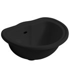 Photo: RETRO Recessed Ceramic Washbasin 50x41cm, black matt
