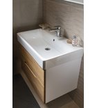 Photo: Kúpeľňový set MEDIENA 80, biela matná/dub natural