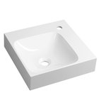 Photo: EMONA corner washbasin, Cultured Marble 40x40cm, white