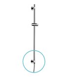 Photo: Sprchová tyč s vývodem vody, posuvný držák, 720mm, chrom
