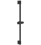 Photo: Sprchová tyč, posuvný držák, kulatá, 708mm, ABS/černá mat