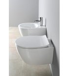 Photo: SENTIMENTI závesná WC misa, Rimless, 36x51cm, biela