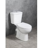 Photo: JOSE WC, Betätigungsplatte 3/6l, Abgang waagerecht, weiß