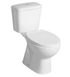 Photo: MANUEL Close Coupled Toilet, Dual Push-Button Flush 3/6l, white