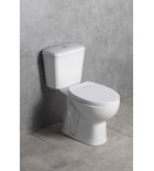 Photo: MANUEL Close Coupled Toilet, Dual Push-Button Flush 3/6l, white