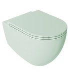 Photo: INFINITY závěsná WC mísa, Rimless, 36,5x53cm, zelená mint