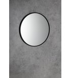 Photo: NOTION SLIM guľaté zrkadlo v ráme, ø 50cm, čierna mat