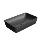 Photo: NUBES counter top ceramic washbasin 60x38cm, black matt
