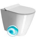 Photo: KUBE X WC misa stojaca, Swirlflush, 36x55cm, spodný/zadný odpad, biela ExtraGlaze