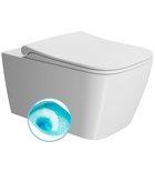 Photo: NUBES závěsná WC mísa, Swirlflush, 35x55cm, bílá dual-mat