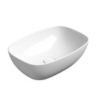Photo: NUBES ceramic washbasin on the board 50x35cm, white ExtraGlaze