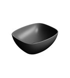 Photo: NUBES ceramic washbasin on the board 40x35cm, black matt