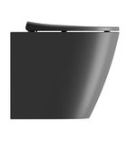Photo: MODO WC pan, Swirlflush, 37x52cm, S-trap/P-trap, black dual-matt