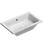 Photo: KUBE X ceramic washbasin 60x37cm, recessed, groud bottom edge, white ExtraGlaze
