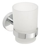 Photo: X-ROUND tumbler holder, frosted glass, chrome