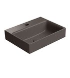 Photo: NUBES ceramic washbasin 40x32cm, groud bottom edge, bistro matt