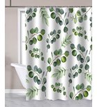 Photo: Shower curtain 180x180cm, polyester, eucalyptus