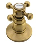 Photo: ANTEA 3 Hole Washbasin Mixer Tap with Retro Spout,with Pop Up Waste, bronze