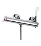 Photo: LEA Wall Mounted Thermostatic Shower Mixer Tap, medical lever, chrome
