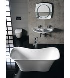 Photo: FLORA Cast Marble Freestanding Bath 180x80x67cm, White