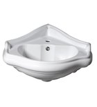 Photo: RETRO Corner Ceramic Washbasin 57,5x58cm, white