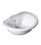 Photo: RETRO Recessed Ceramic Washbasin 50x41cm, white