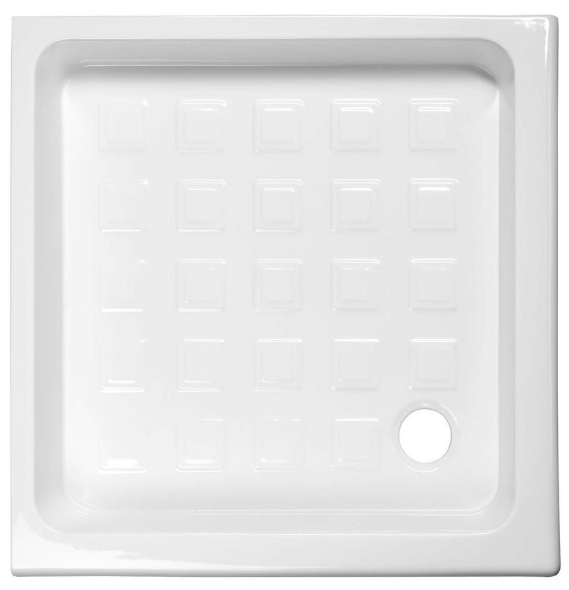 RETRO keramická sprchová vanička, čtverec 90x90x20cm, bílá 133801