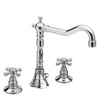 Photo: ANTEA 3 Hole Washbasin Mixer Tap with Retro Spout,with Pop Up Waste, chrome