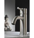 Photo: MINIMAL Washbasin Mixer Tap without Pop Up Waste, brushed stainless steel