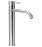 Photo: MINIMAL Washbasin Mixer Tap high without Pop Up Waste, brushed stainless steel