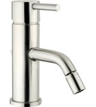 Photo: MINIMAL Bidet Mixer Tap without Pop Up Waste, brushed stainless steel