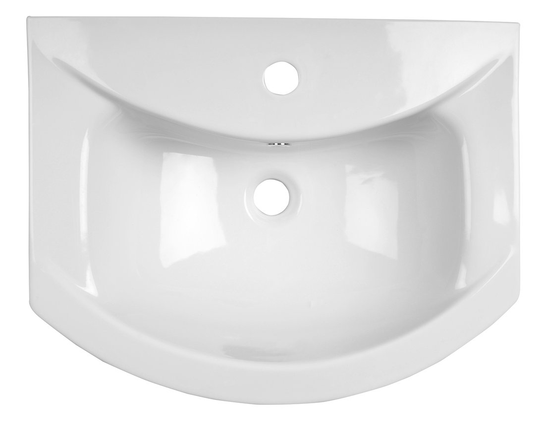 Aqualine ZERO keramické umyvadlo nábytkové 55x43,5cm, bílá 6055