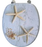 Photo: FUNNY Toilet Seat, sea starfish, white
