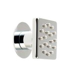 Photo: Wall Mounted Adjustable Shower Head, square/chrome