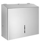 Photo: Paper towel dispenser 270x265x115mm, polished stainless steel