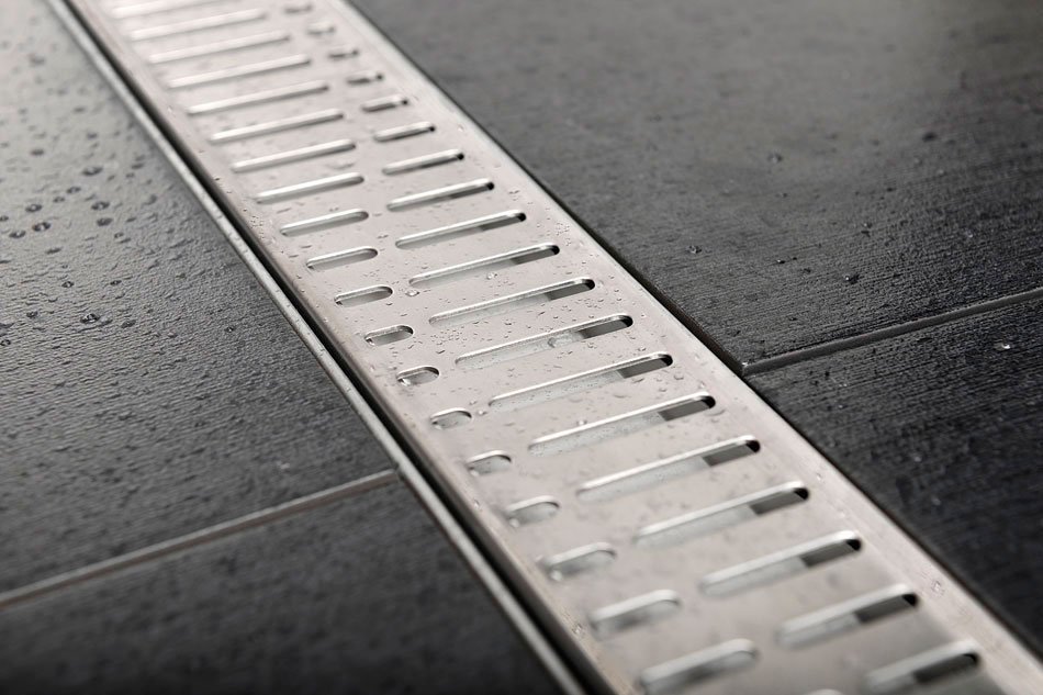 Gelco MANUS ONDA nerezový podlahový žlab s roštem, L-650, DN50 GMO12