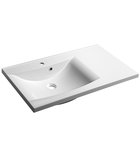 Photo: LUCIOLA umywalka kompozytowa 90x48cm, biała, lewa