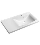 Photo: LUCIOLA umywalka kompozytowa 90x48 cm, biała, prawa