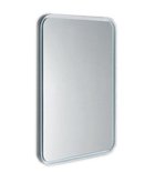 Photo: FLOAT zaoblené zrcadlo v rámu s RGB osvětlením 500x700mm, bílá
